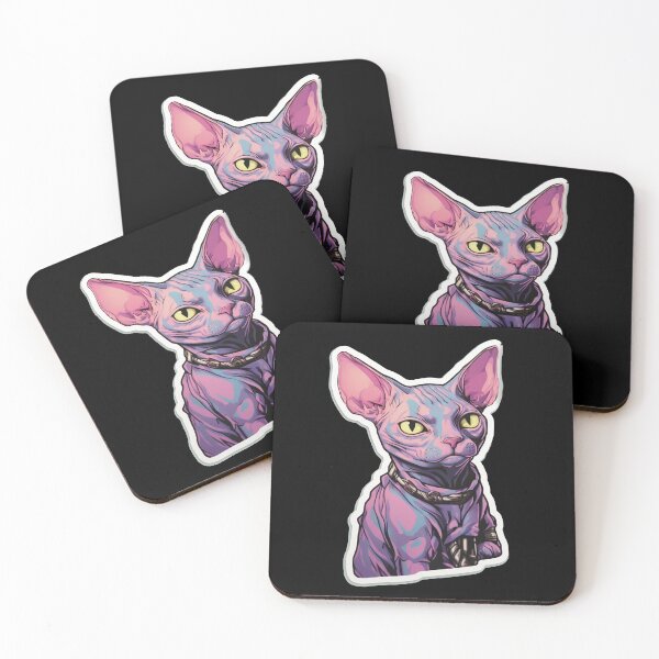 Item preview, Psychedelic Paws: Colorful Cat Portrait designed and sold by Pujo Design.