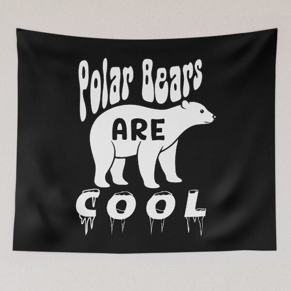 Item preview, Polar Bears are Cool Funny Design designed and sold by Climactify.