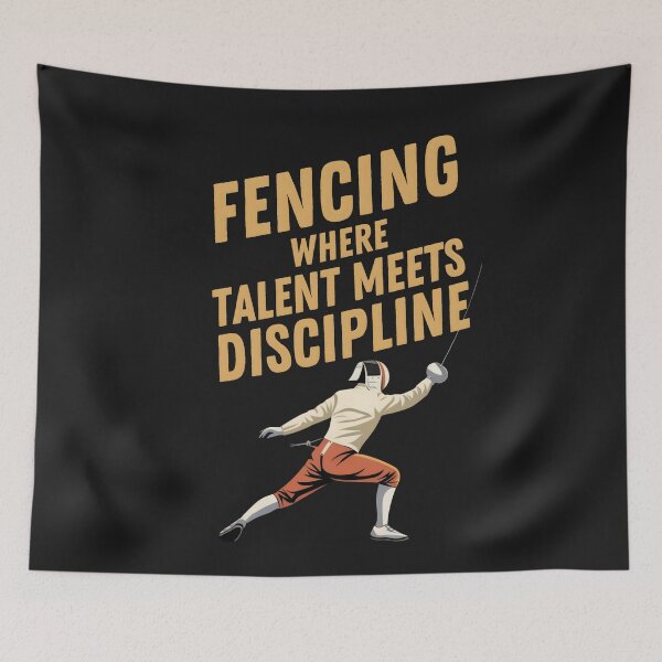 Item preview, Fencing. Where Talent Meets Discipline. Fencer, Fencing Lover designed and sold by Anniko Art Studio.