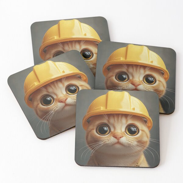 Item preview, Catswithhardhats Full Attention Art designed and sold by GrinGalore.