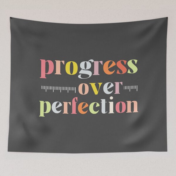 Item preview, Progress over perfection Positivity Motivational designed and sold by twosenses.