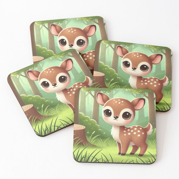 Item preview, Cute natural deer  designed and sold by cu-animals-te.
