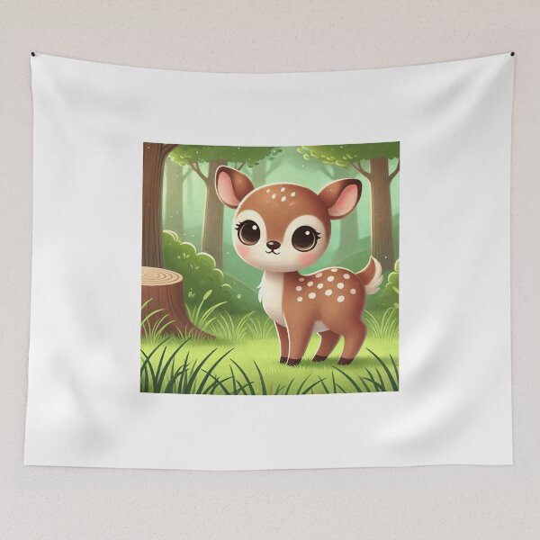 Item preview, Cute natural deer  designed and sold by cu-animals-te.