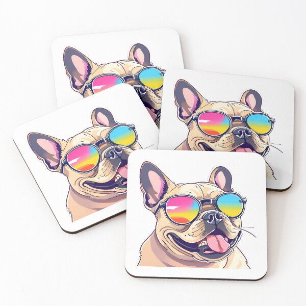 Item preview, Playful French Bulldog  with Sunglasses – Fun and Stylish Pet Design designed and sold by Nalanda2000.