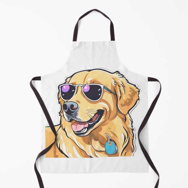 Item preview, Playful Golden Retriever Dog with Sunglasses – Fun and Stylish Pet Design designed and sold by Nalanda2000.