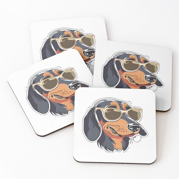 Item preview, Cool Playful Dachshund Dog with Sunglasses – Fun and Stylish Pet Design designed and sold by Nalanda2000.