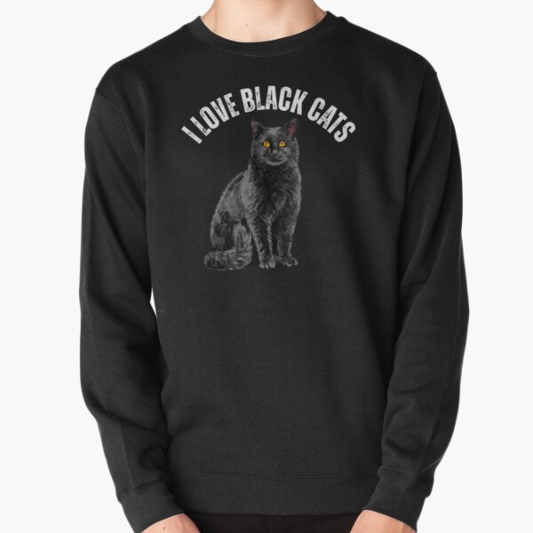 Vista previa del artículo con la obra «Me encantan los gatos negros Frase divertida para los amantes de los gatos», diseñado y vendido por CatFishLLC.