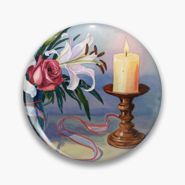 Item preview, Roses and Lilies in Light designed and sold by Delemore Art.