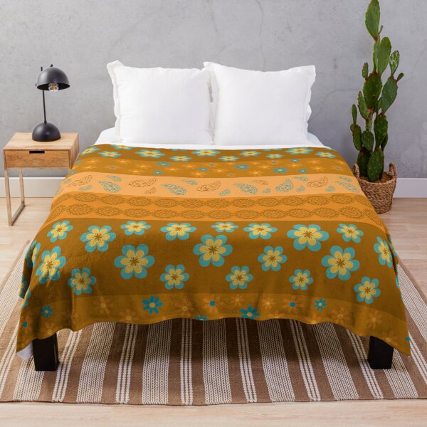 Item preview, Modern Retro Boheme Flowers and Lines designed and sold by retrobliss70s.