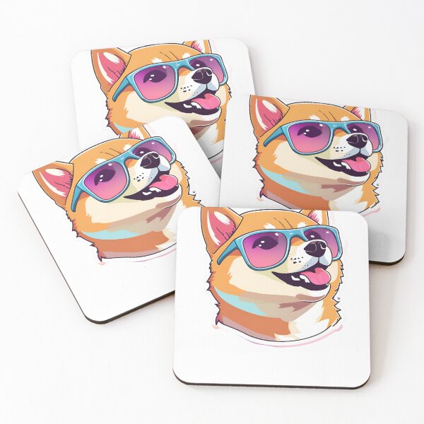 Item preview,  Cool Playful Shiba Inu Dog with Sunglasses – Fun and Stylish Pet Design designed and sold by Nalanda2000.