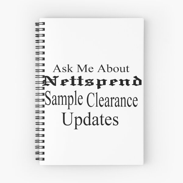 Item preview, Nettspend Sample Clearance Updates designed and sold by nett-fan-club.