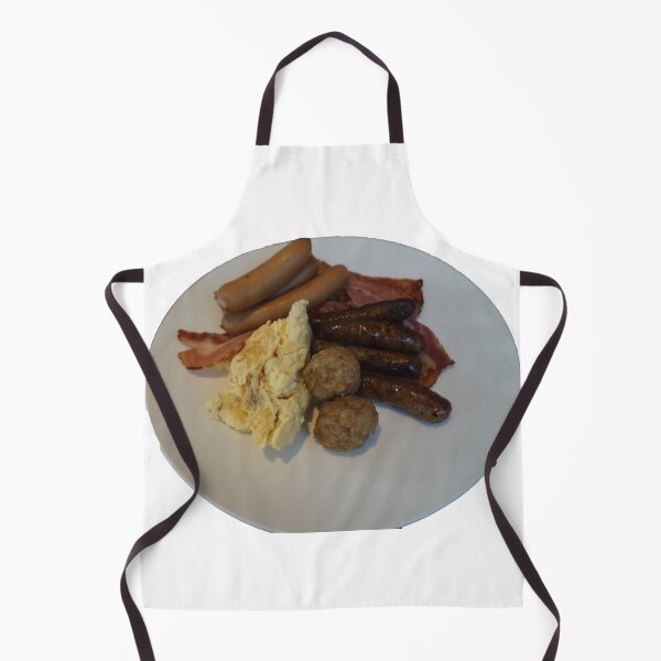 Item preview, One plate of breakfast food, with steamed egg, meat balls, sausages, bacons designed and sold by dabingboshi.