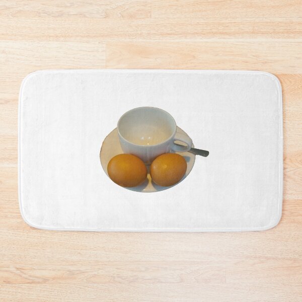 Item preview, One empty coffee cup with two boiled eggs designed and sold by dabingboshi.