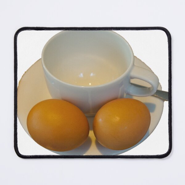Item preview, One empty coffee cup with two boiled eggs designed and sold by dabingboshi.