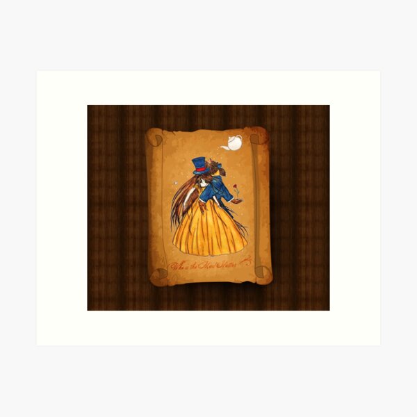 Who is the Mad Hatter ? Beauty and the Beast Art Print