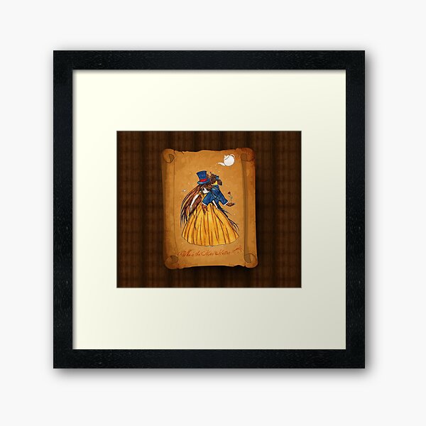 Who is the Mad Hatter ? Beauty and the Beast Framed Art Print