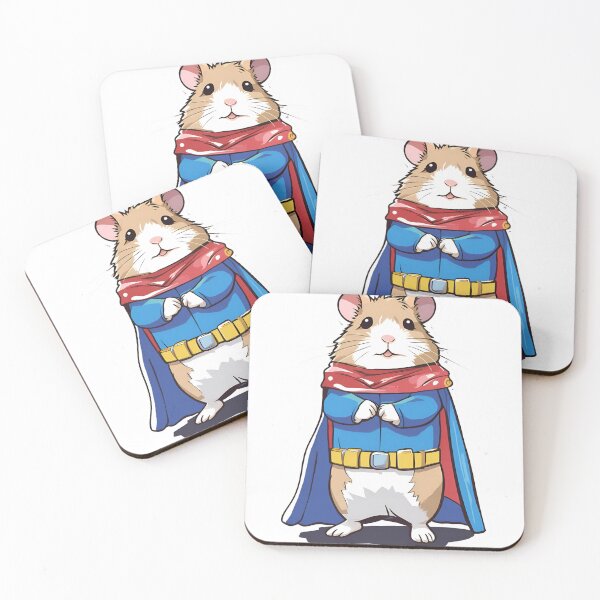 Item preview,  Adorable Chubby Roborovski Hamster Superhero – Cute and Triumphant Art for Animal Lovers designed and sold by Nalanda2000.