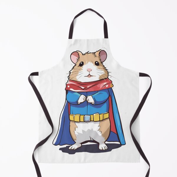 Item preview, Adorable Chubby Roborovski Hamster Superhero – Cute and Triumphant Art for Animal Lovers designed and sold by Nalanda2000.