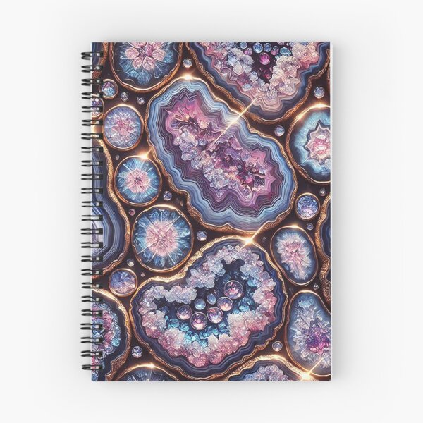 Item preview, Mesmerizing Cross-Sections of Geodes with Sparkling Crystals in Vibrant Colors designed and sold by TeslaSt0re.