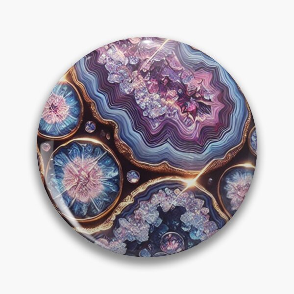 Item preview, Mesmerizing Cross-Sections of Geodes with Sparkling Crystals in Vibrant Colors designed and sold by TeslaSt0re.