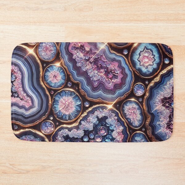 Item preview, Mesmerizing Cross-Sections of Geodes with Sparkling Crystals in Vibrant Colors designed and sold by TeslaSt0re.