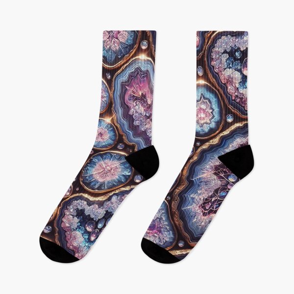 Item preview, Mesmerizing Cross-Sections of Geodes with Sparkling Crystals in Vibrant Colors designed and sold by TeslaSt0re.