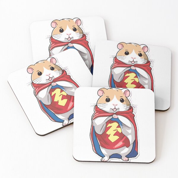 Item preview, Adorable Chubby Chinese Hamster Superhero – Cute and Triumphant Art for Animal Lovers designed and sold by Nalanda2000.