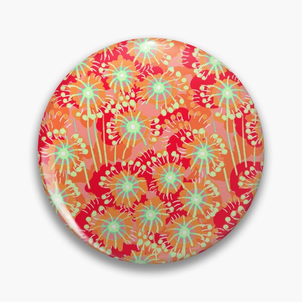 Item preview, Alpine flowers, Red and turquoise version designed and sold by Alex  Blud.