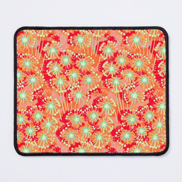 Item preview, Alpine flowers, Red and turquoise version designed and sold by Alex Blud.