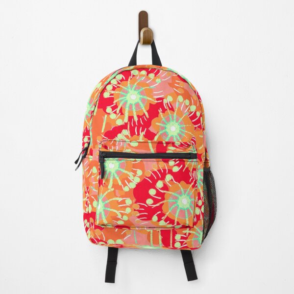 Item preview, Alpine flowers, Red and turquoise version designed and sold by Alex Blud.