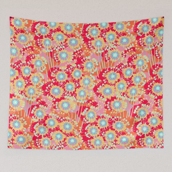 Item preview, Alpine flowers, Red and light blue version designed and sold by Alex  Blud.