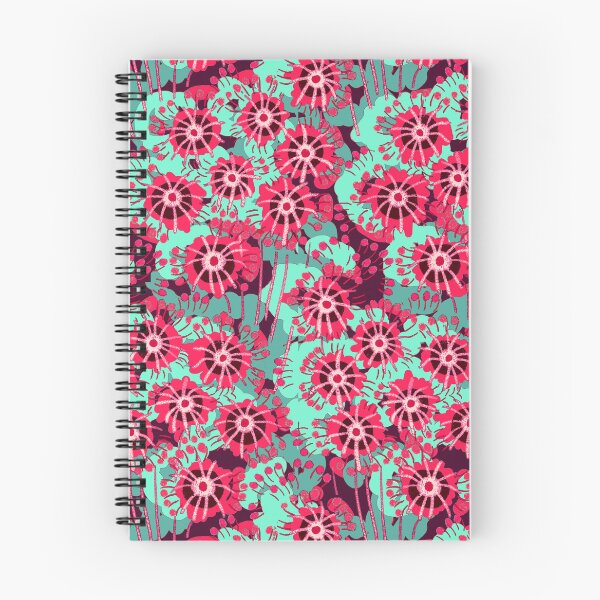 Item preview, Alpine flowers, Dark pink and turquoise version designed and sold by Alex  Blud.