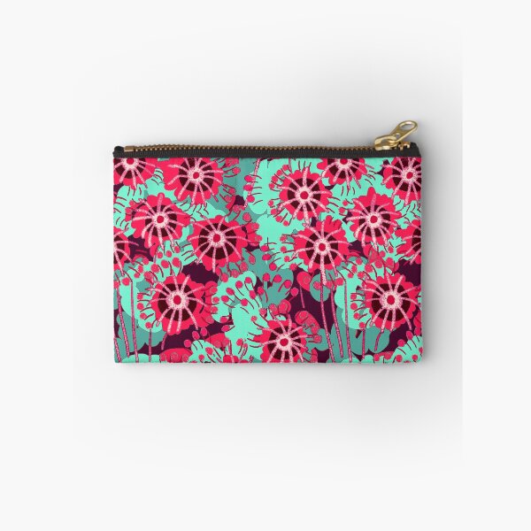 Item preview, Alpine flowers, Dark pink and turquoise version designed and sold by Alex  Blud.