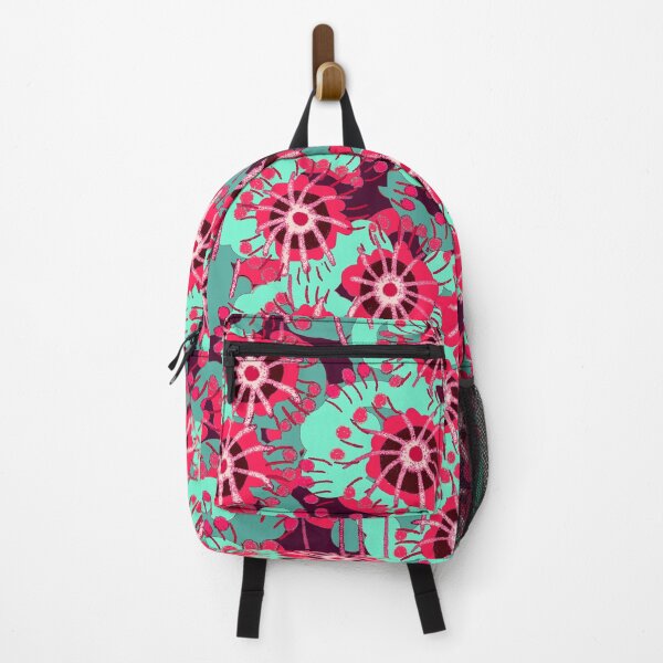 Item preview, Alpine flowers, Dark pink and turquoise version designed and sold by Alex Blud.