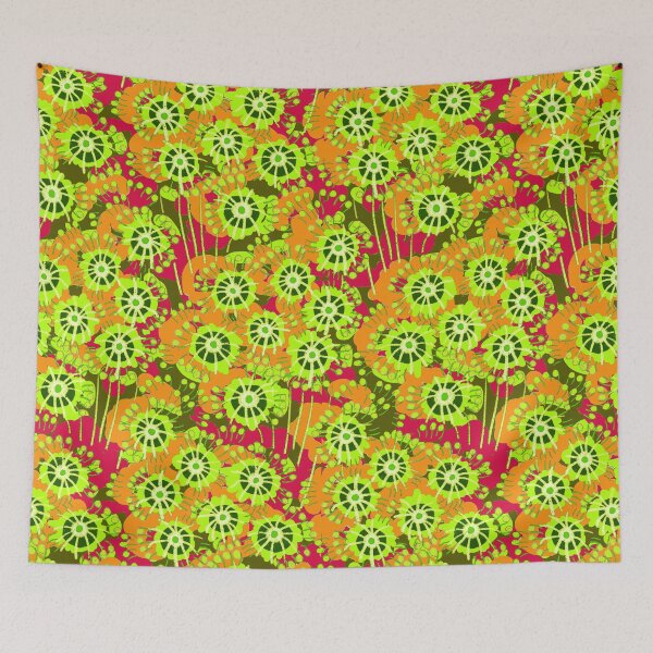 Item preview, Alpine flowers, Green and orange version designed and sold by Alex  Blud.