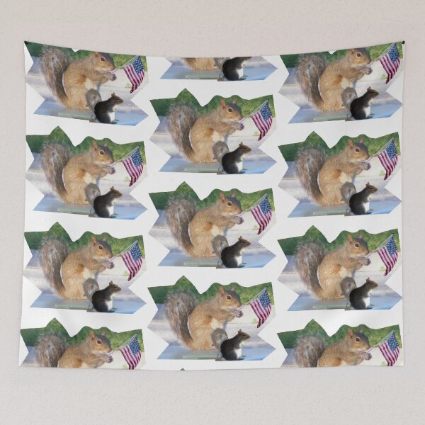 Item preview, Patriotic Squirrels Pledge Allegiance designed and sold by kristalcurt.