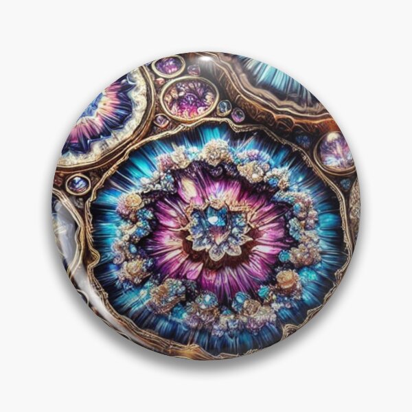 Item preview, Stunningly Intricate Cross-Sections of Geodes with Intense Crystal Glow designed and sold by TeslaSt0re.