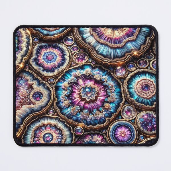 Item preview, Stunningly Intricate Cross-Sections of Geodes with Intense Crystal Glow designed and sold by TeslaSt0re.