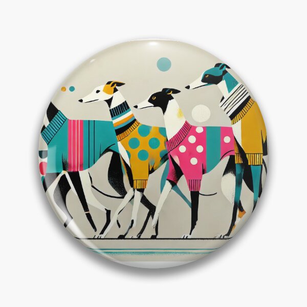 Item preview, Sighthound Greyhound Whippet Lurcher Abstract #1 designed and sold by Pet Canvas.