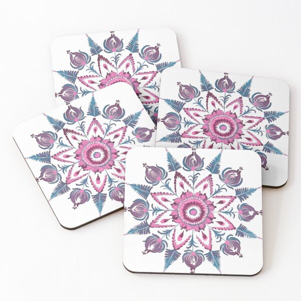 Item preview, Round ornament in petrykivka style designed and sold by ZamriiArt.