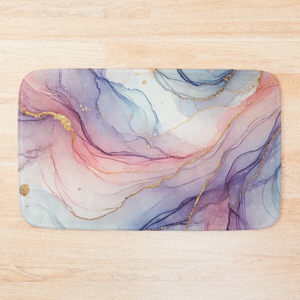 Item preview, Abstract Watercolor with Flowing Pastel Colors and Gentle Metallic Accents designed and sold by TeslaSt0re.