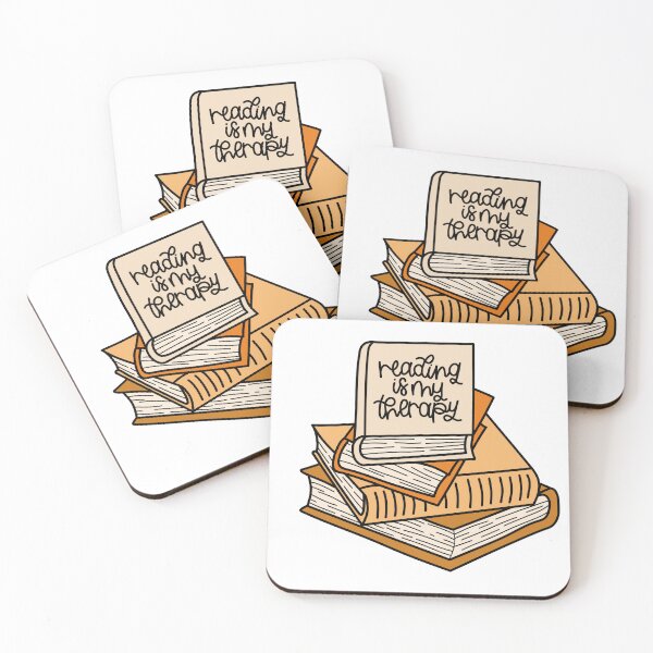 Item preview, "Books Are My Therapy" Pile of Books - Orange designed and sold by MrsCreative1.