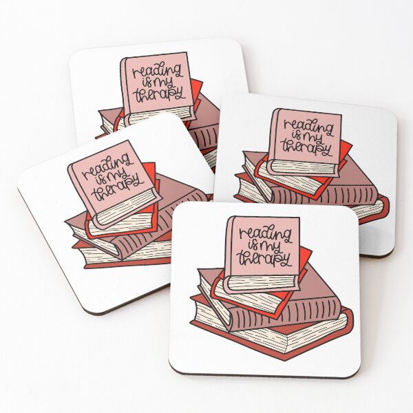 Item preview, "Books Are My Therapy" Pile of Books - Red designed and sold by MrsCreative1.