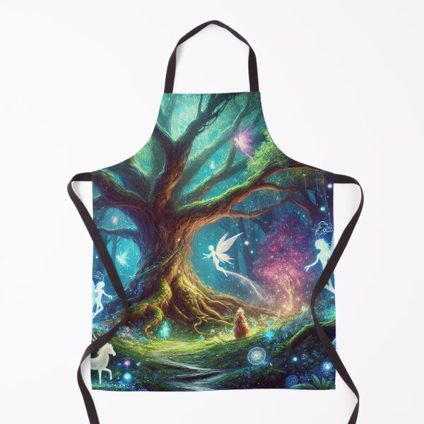 Item preview, Magical Enchanted Forest with Glowing Trees and Mystical Creatures designed and sold by TeslaSt0re.