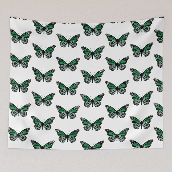 Item preview, Delicate Butterfly Illustration - Dark Green and Black designed and sold by MrsCreative1.