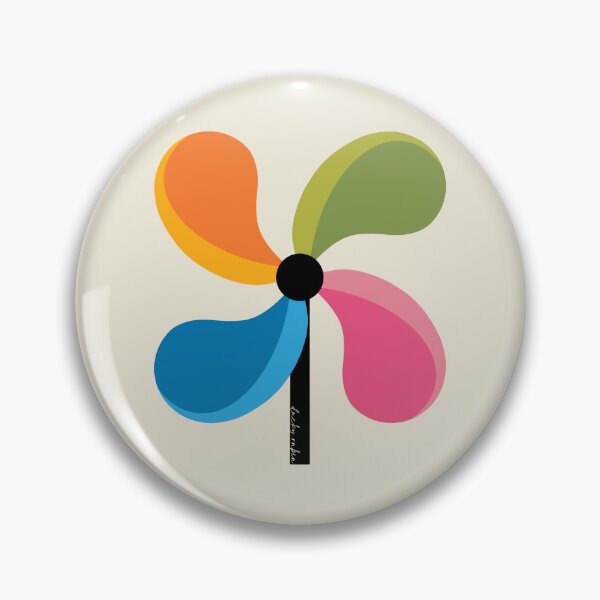 Item preview, Colorful Pinwheels on Cream (DP308-1) designed and sold by DuckyRubin.
