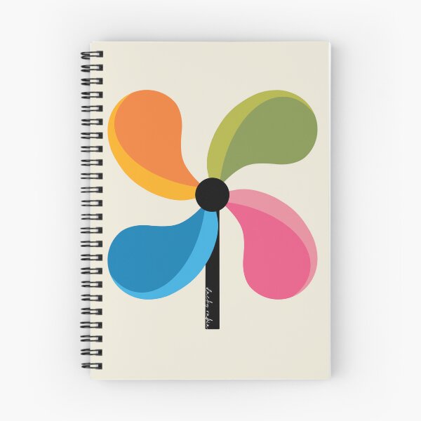 Item preview, Colorful Pinwheels on Cream (DP308-1) designed and sold by DuckyRubin.