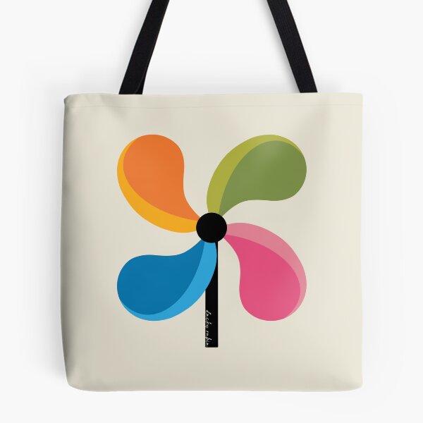 Item preview, Colorful Pinwheels on Cream (DP308-1) designed and sold by DuckyRubin.