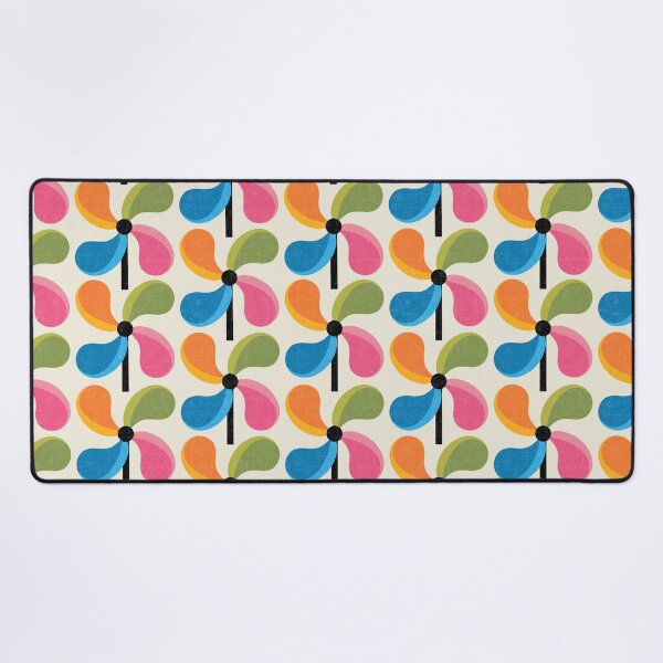 Item preview, Colorful Pinwheels on Cream (DP308-1) designed and sold by DuckyRubin.