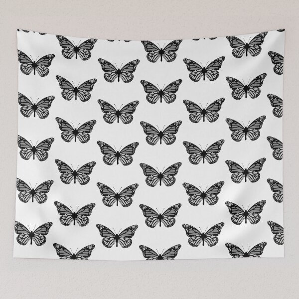 Item preview, Delicate Butterfly Illustration - Grey and Black designed and sold by MrsCreative1.